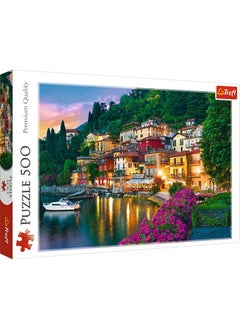 Trefl Trefl Lake Como, Italy 500 Piece Jigsaw Puzzle Red 19"x13" Print, DIY Puzzle, Creative Fun, Classic Puzzle for Adults and Children from 10 Years Old  - Image 1