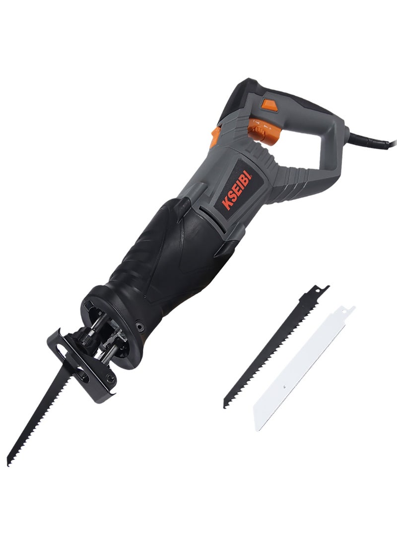 KSEIBI - Reciprocating Saw 850w, High Performance, Sawing Capacity in Wood 180 Mm, In Metal 30 Mm, 2 Saw Blade for Woods/Metal/Plastic Cutting, Plumbing, Demolition Work, Pruning and Landscaping, Metal Cutting - Image 1