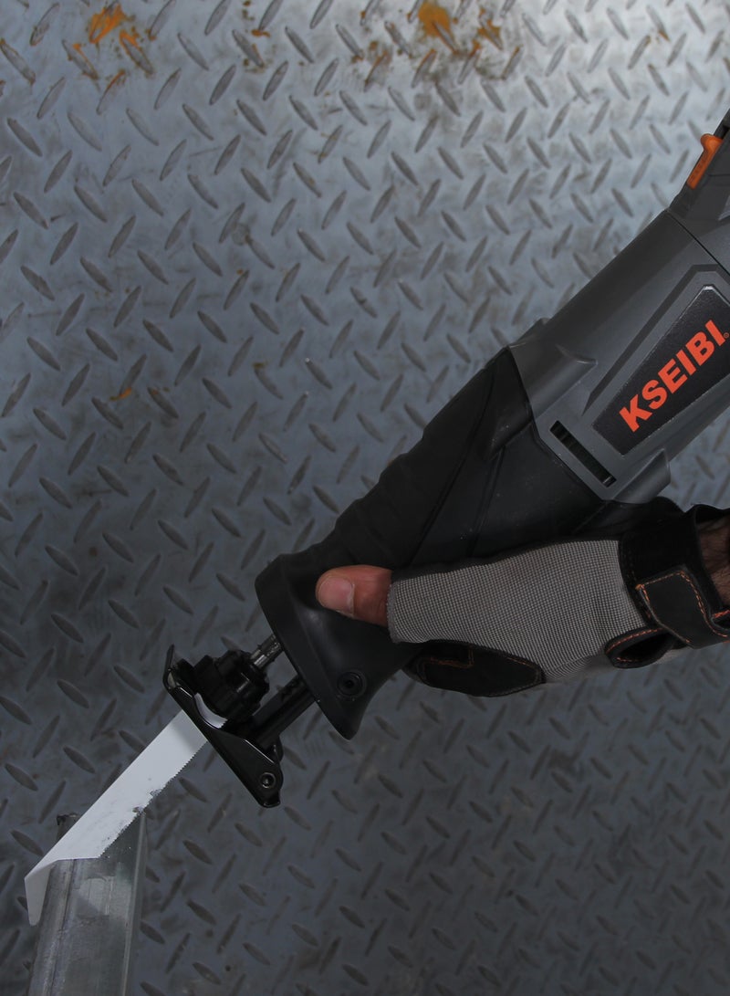 KSEIBI - Reciprocating Saw 850w, High Performance, Sawing Capacity in Wood 180 Mm, In Metal 30 Mm, 2 Saw Blade for Woods/Metal/Plastic Cutting, Plumbing, Demolition Work, Pruning and Landscaping, Metal Cutting - Image 1