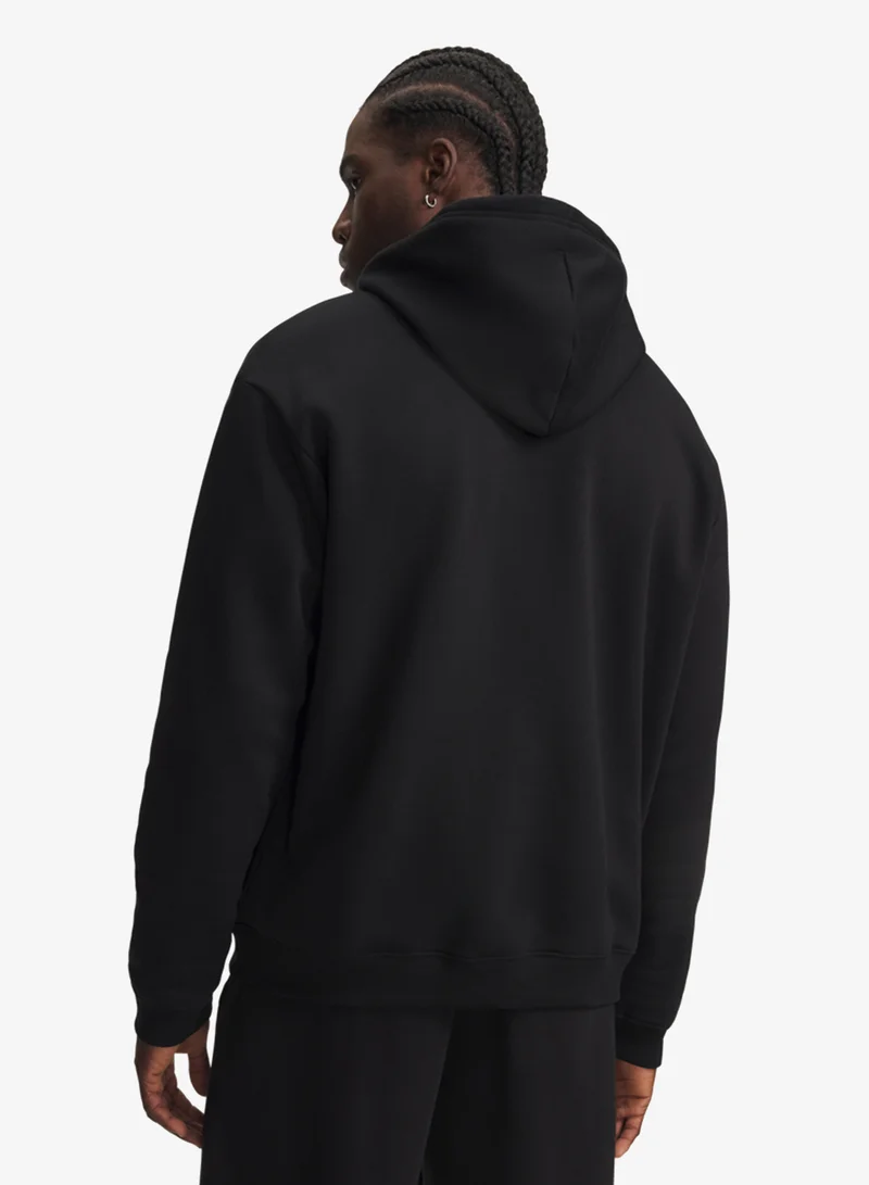 Under Armour Ultimate Black /  / White UA Rival Flc Hoodie for Men | Best Price UAE