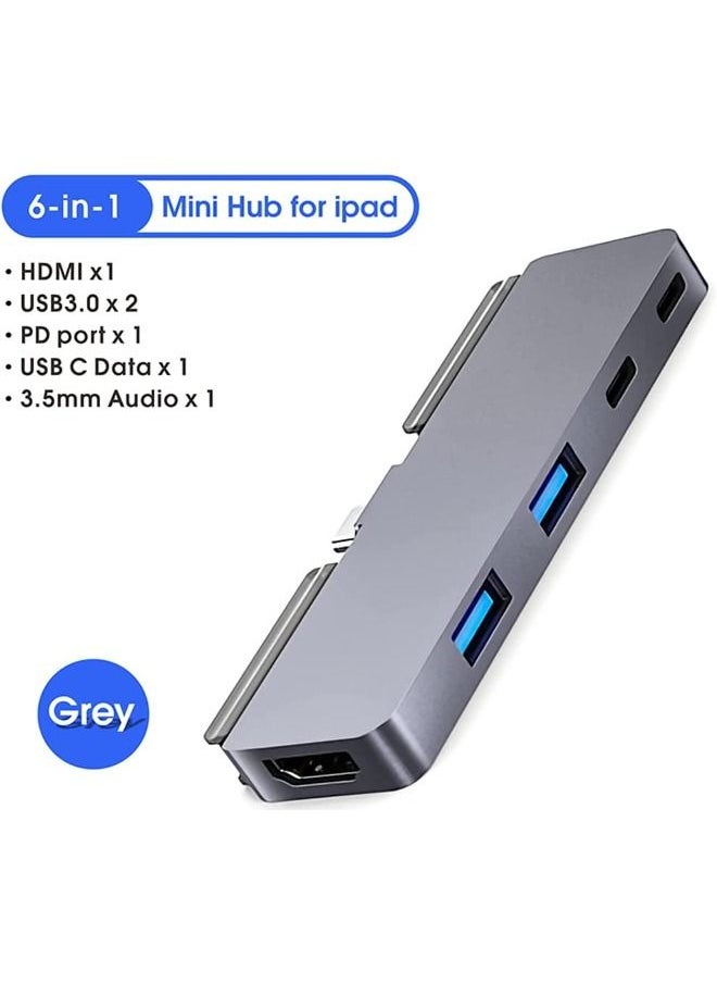 Cordova USB C Hub USB 3.0 Adapter Multi USB Port 6 in 1 USB Hub  - Image 2