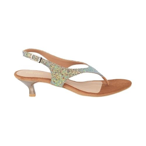 Metro Women Beige Kitten Heel Fashion Sandal UK/6 EU/39 (40-181) - Image 3
