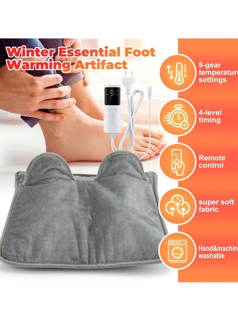general Heated Foot Pad Foot Warmer Plug in Heating Warmth Gadget Electric Warmer Shoe Inserts Winter Leg Warmer - Image 5