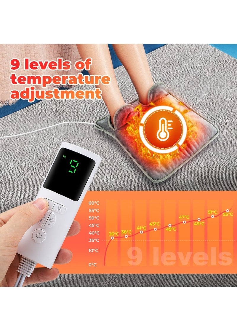 general Heated Foot Pad Foot Warmer Plug in Heating Warmth Gadget Electric Warmer Shoe Inserts Winter Leg Warmer - Image 2