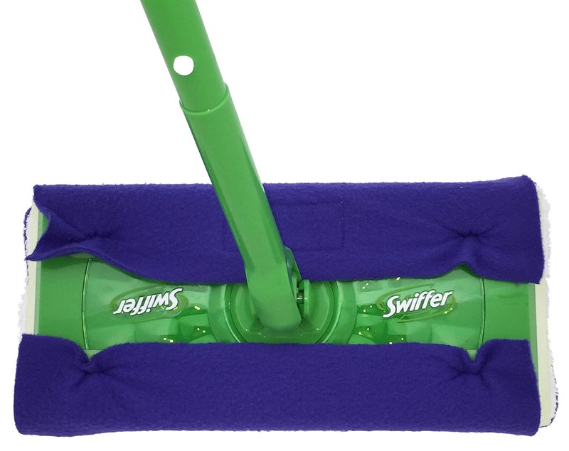 Xanitize Wet Mop Pads for Sweeper - 2 Sided Fleece & Terry Cloth - Washable Reusable by Xanitize (4-Pack) (Standard, Purple, Blue, Green, Pink) - Image 5