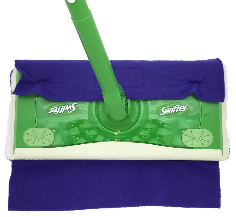 Xanitize Wet Mop Pads for Sweeper - 2 Sided Fleece & Terry Cloth - Washable Reusable by Xanitize (4-Pack) (Standard, Purple, Blue, Green, Pink) - Image 4