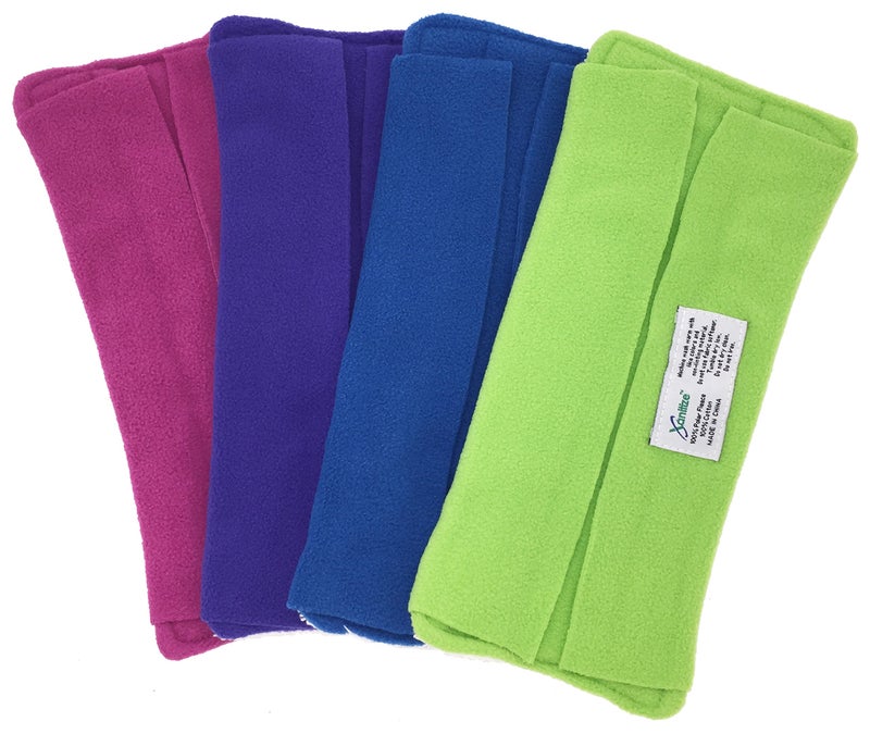 Xanitize Wet Mop Pads for Sweeper - 2 Sided Fleece & Terry Cloth - Washable Reusable by Xanitize (4-Pack) (Standard, Purple, Blue, Green, Pink) - Image 1