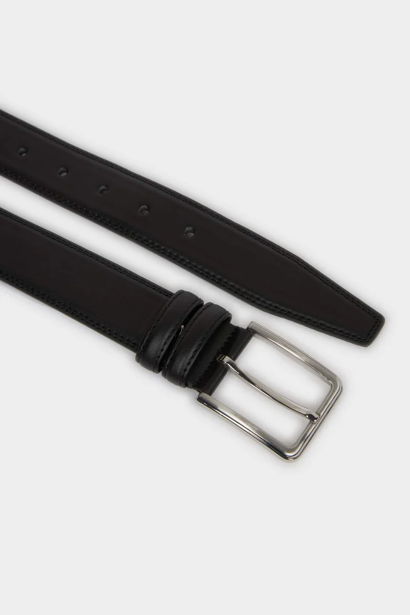 Defacto  Man Rectangle Clasp Faux Leather Classic Belt for Men | Best Price UAE