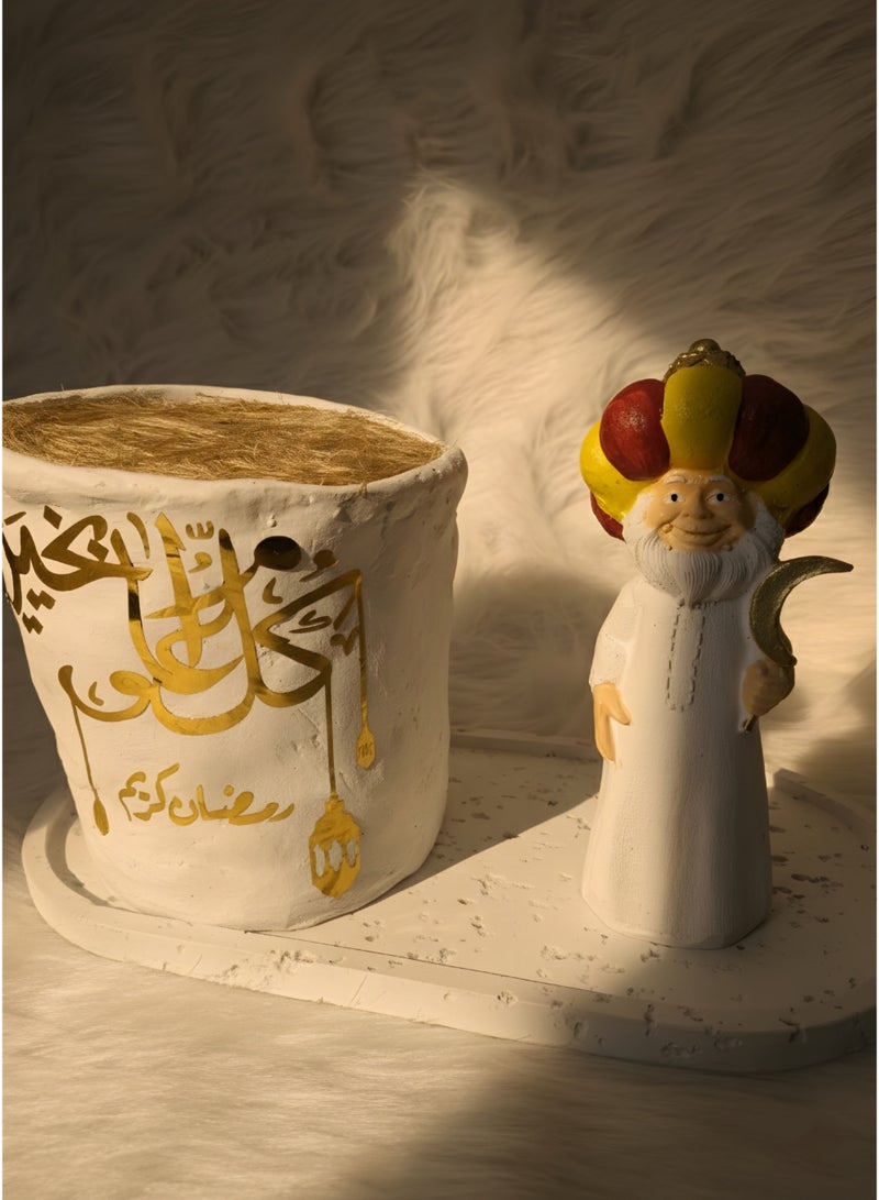 مجسم فنانيس رمضان مع عربية كنافة – ديكور رمضاني مميز - Image 2
