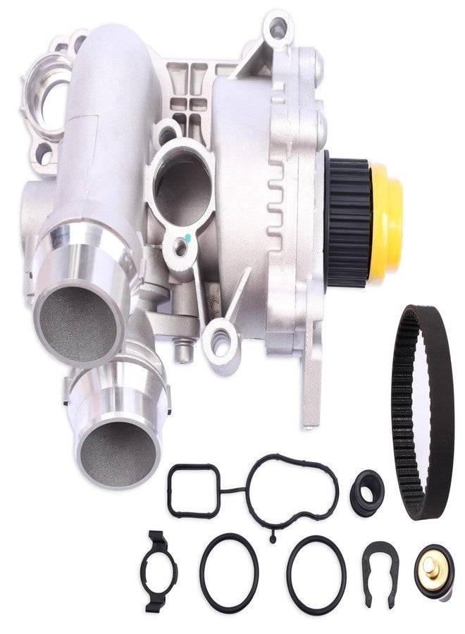 YBDDZH Aluminum Water Pump Kit Compatible with Audi A3 A4 A5 A6 Q3 Q5 TT A4 Allroad & VW Passat Jetta Golf CC Tiguan GTI Eos Beetle 2.0T TSI Engine，OE 1312460 06H121026DR 06H121026AF 06J121026R Set of 9 - Image 1