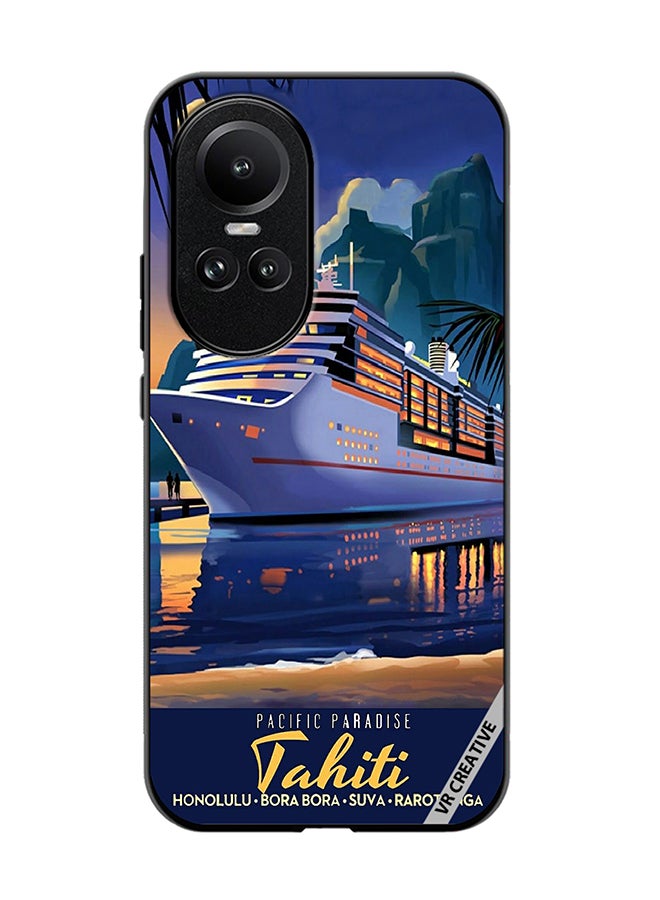 VR CREATIVE Protective Case Cover For Oppo Reno 10 Pacific Paradise Design Multicolour - Image 1