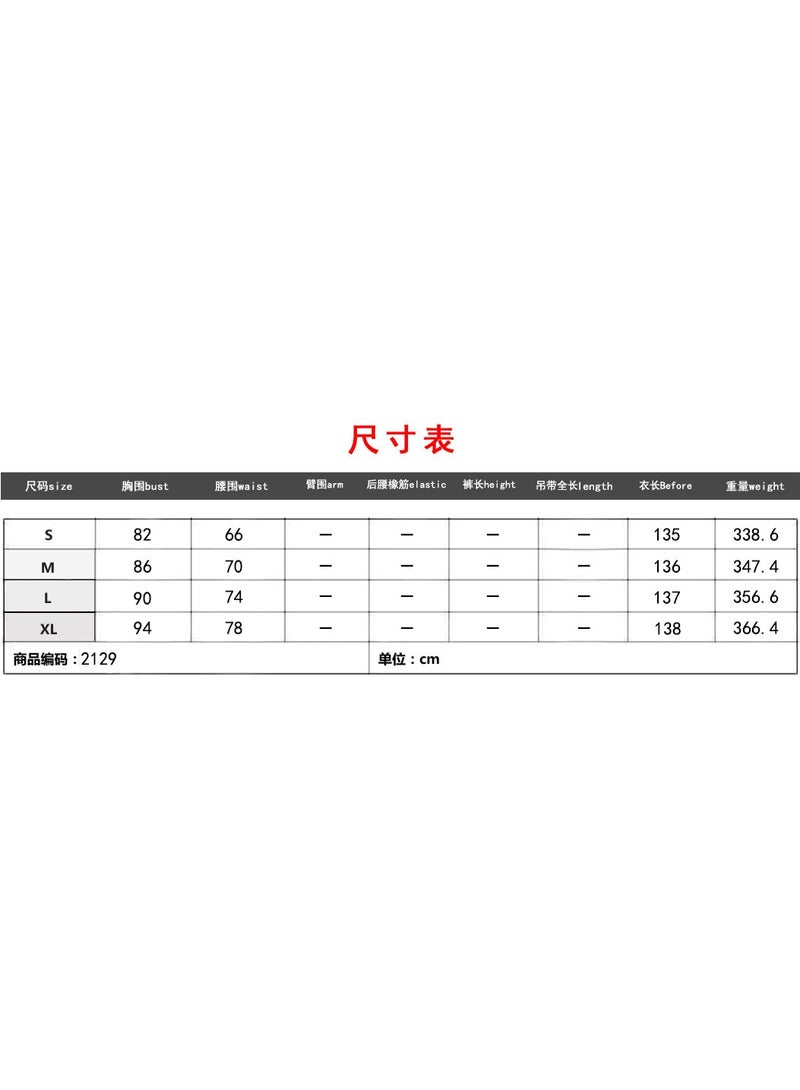 NIBEMINENT Spring Summer European Women's Dress Sleeveless Deep V Splash Gold Suspenders Swing Dress - Image 2