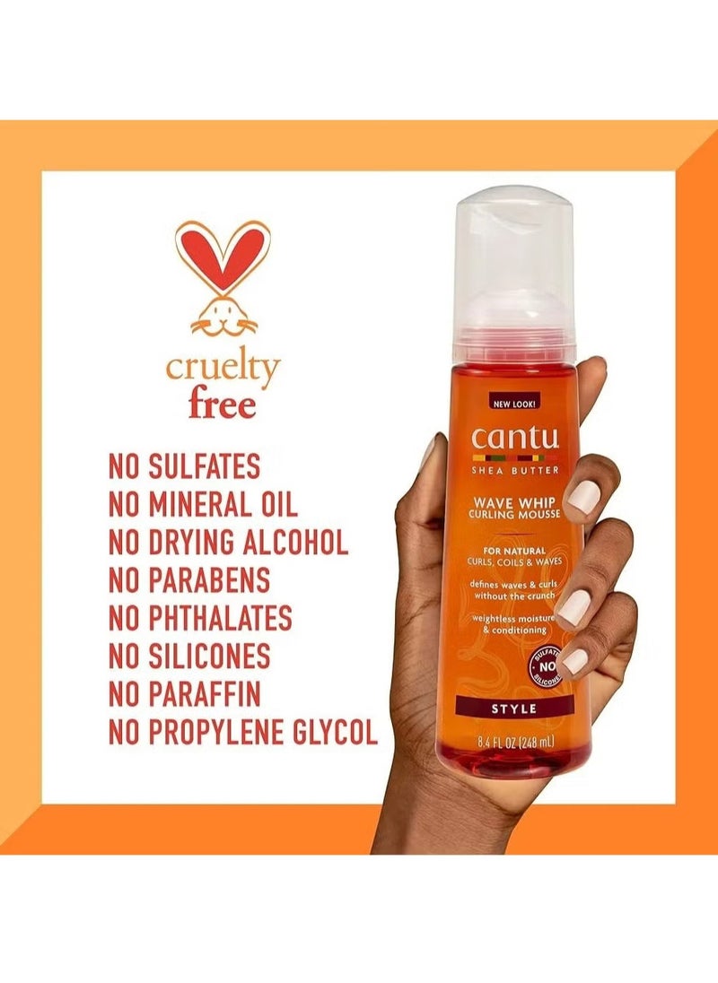 Cantu - Cantu Shea Butter Wave Whip Curlng Mousse 248ml - Image 1
