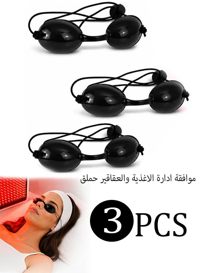 3Pack Fda Approval Goggle for Ipl Laser Safety Glasses Red Light Therapy And Laser Hair Removal Treatment,Beauty Patient Protective Eye Goggle for Ipl,Laser,Led,Uv Lamp Treatment - Image 1