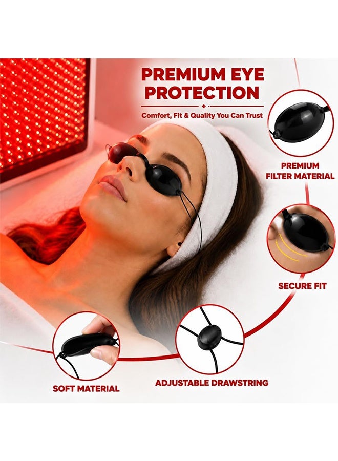 3Pack Fda Approval Goggle for Ipl Laser Safety Glasses Red Light Therapy And Laser Hair Removal Treatment,Beauty Patient Protective Eye Goggle for Ipl,Laser,Led,Uv Lamp Treatment - Image 2