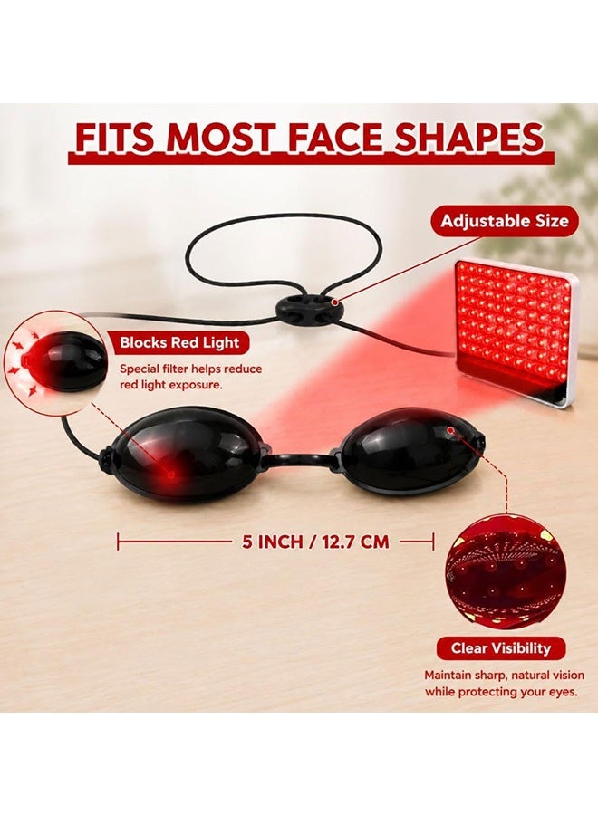 3Pack Fda Approval Goggle for Ipl Laser Safety Glasses Red Light Therapy And Laser Hair Removal Treatment,Beauty Patient Protective Eye Goggle for Ipl,Laser,Led,Uv Lamp Treatment - Image 3