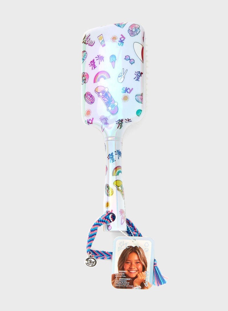 Claires Kids Holographic Paddle Hair Brush 