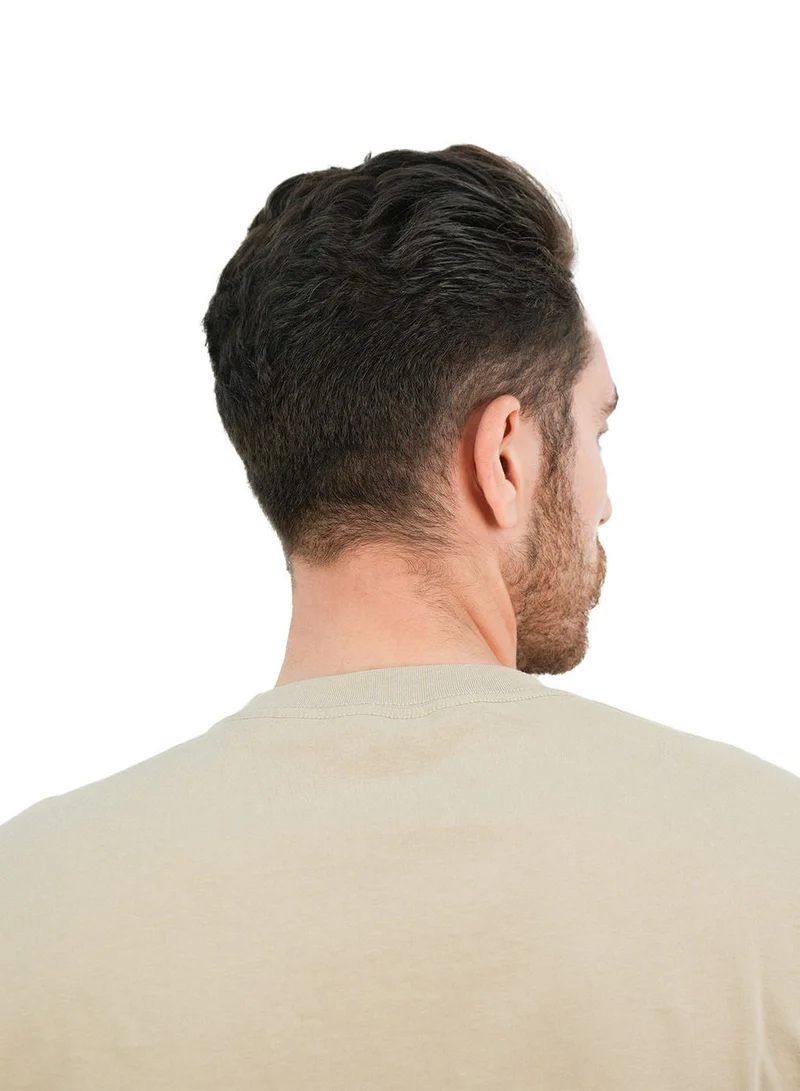 GIORDANO  Men's Cotton Signature Print Slim Fit Tee for Men | Best Price UAE