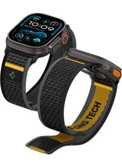 Spigen Athlex Air Apple Watch Band for Apple Watch Ultra 2/1 49mm, Series 10 46mm, 9/8/7 45mm, SE2/SE/6/5/4 44mm, 3/2/1 42mm Adjustable Loop Band Strap - Active Black  - Image 1