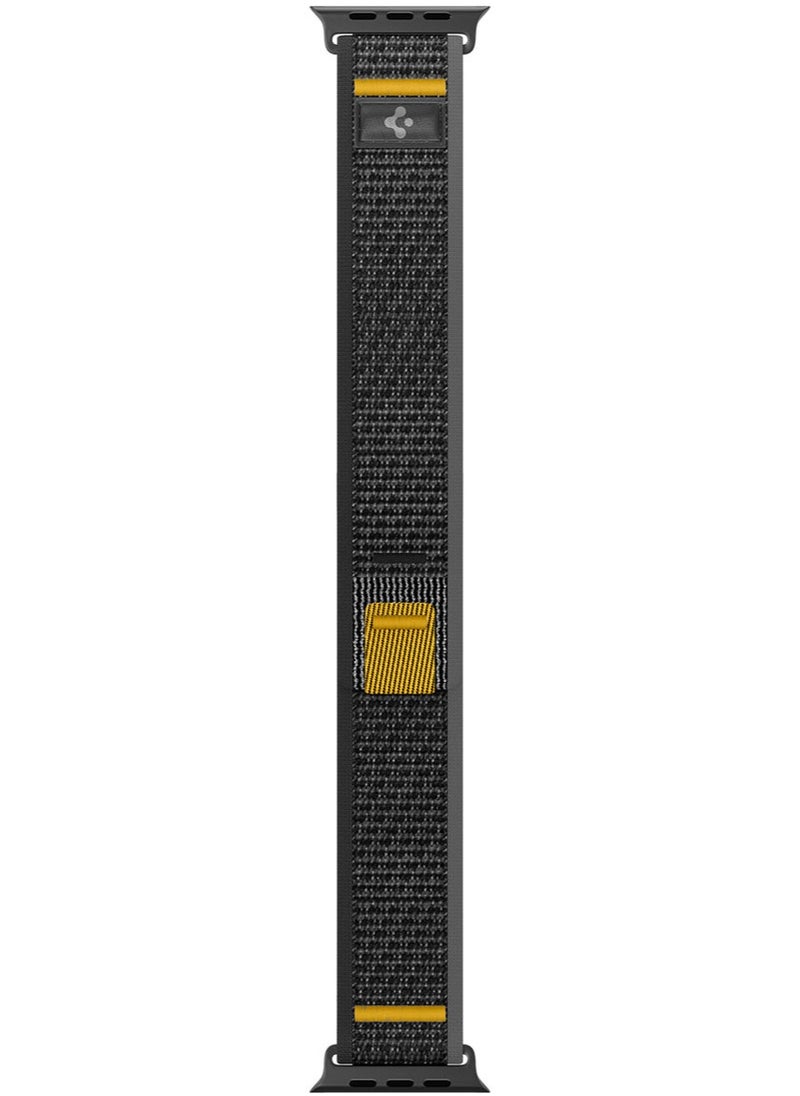 Spigen - Athlex Air Apple Watch Band for Apple Watch Ultra 2/1 49mm, Series 10 46mm, 9/8/7 45mm, SE2/SE/6/5/4 44mm, 3/2/1 42mm Adjustable Loop Band Strap - Active Black - Image 1