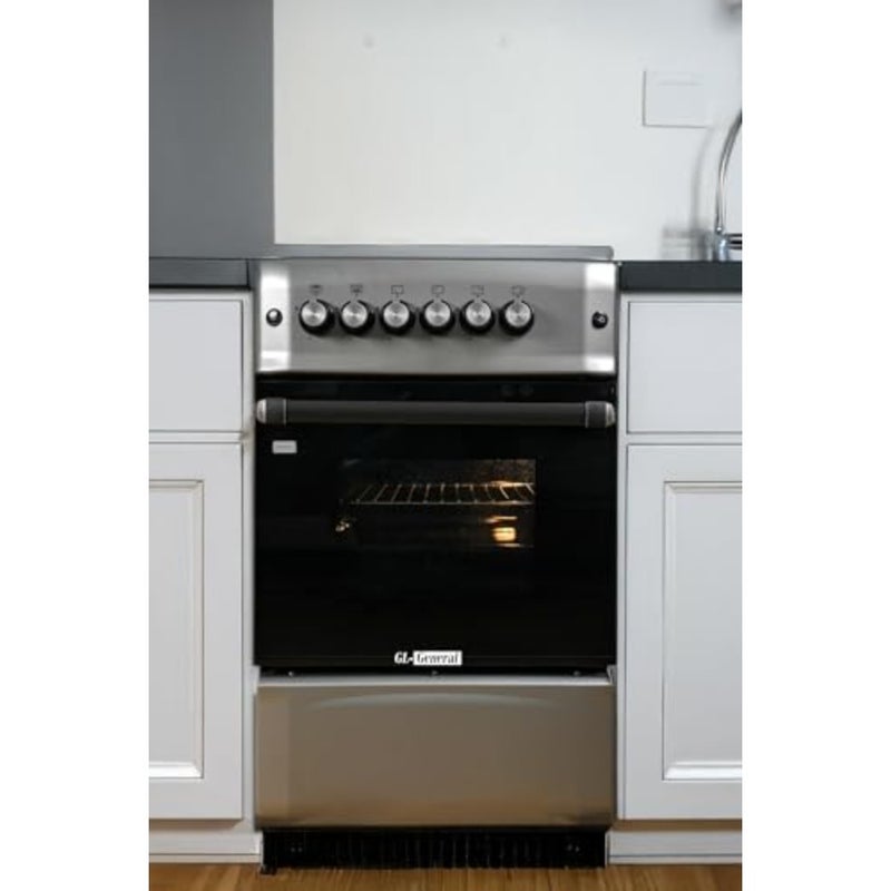 GL 50x55cm 4 Burner Gas Cooking Ranger, Total Safety, Upand down Oven Heating, Auto Burner, Double Glass Oven Door - Image 2