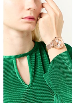 French Connection Women FC150RGM Analog Stainless Watch 36 mm, Rose GOld  - Image 2