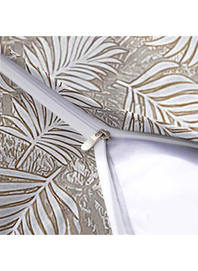  انتكس بيت الستائر أغطية وسائد أناليا الكتانية المخملية المزخرفة بالزهور - نسيج منسوج للأرائك وغرف النوم وديكورات المنزل - فائقة النعومة ومقاومة للتجاعيد - مجموعة من 3 قطع - Image 2