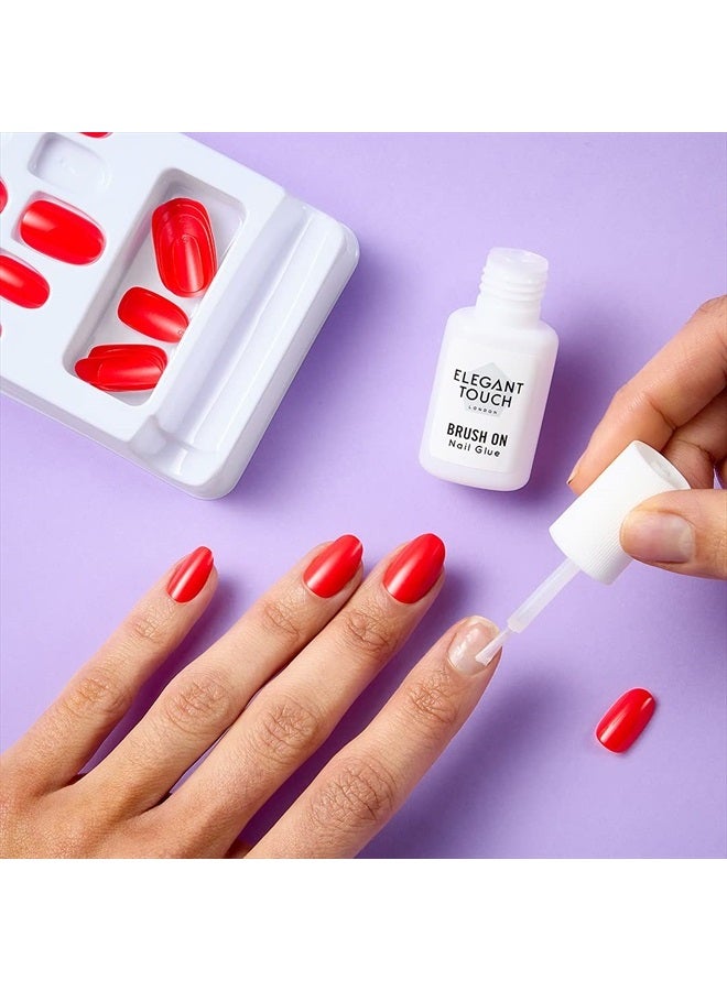 ELEGANT TOUCH Brush On Nail Glue Clear 6ml - Image 2