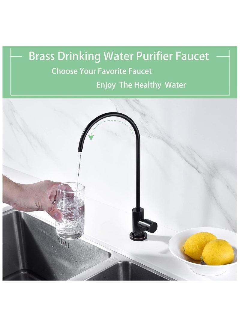 Arabest صنبور فلتر تحلية المياه مع دوران 360 درجة تصميم أسود برافعة واحدة ارتفاع 25 سم - Image 5