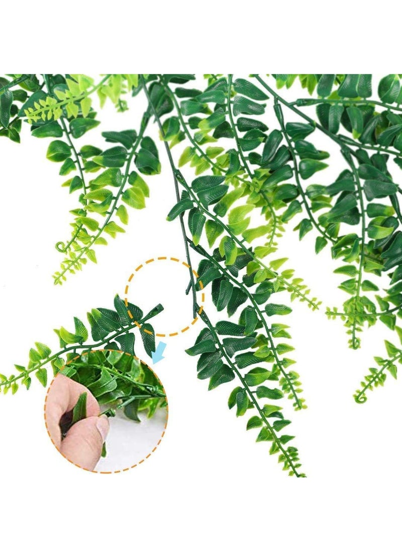 Rock Pow 2 Pcs Artificial Ivy Leaf Plants, Fake Hanging Plants Ferns for DIY Wall Home Garden Hanging Basket Decor  - Image 3