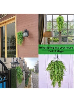 Rock Pow 2 Pcs Artificial Ivy Leaf Plants, Fake Hanging Plants Ferns for DIY Wall Home Garden Hanging Basket Decor  - Image 5
