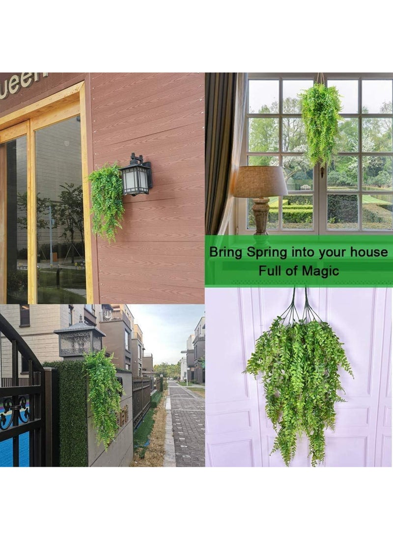 Rock Pow 2 Pcs Artificial Ivy Leaf Plants, Fake Hanging Plants Ferns for DIY Wall Home Garden Hanging Basket Decor  - Image 5