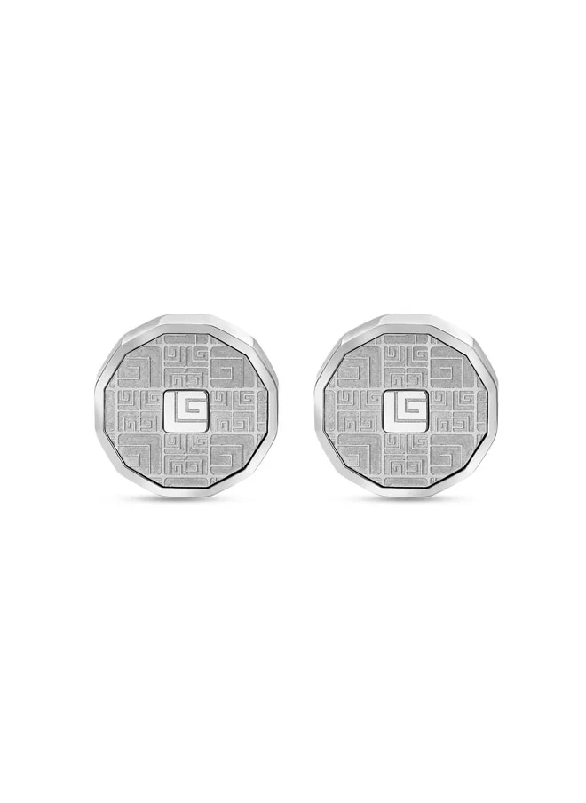 غاي لاروش Romain Silver Cufflinks for Men