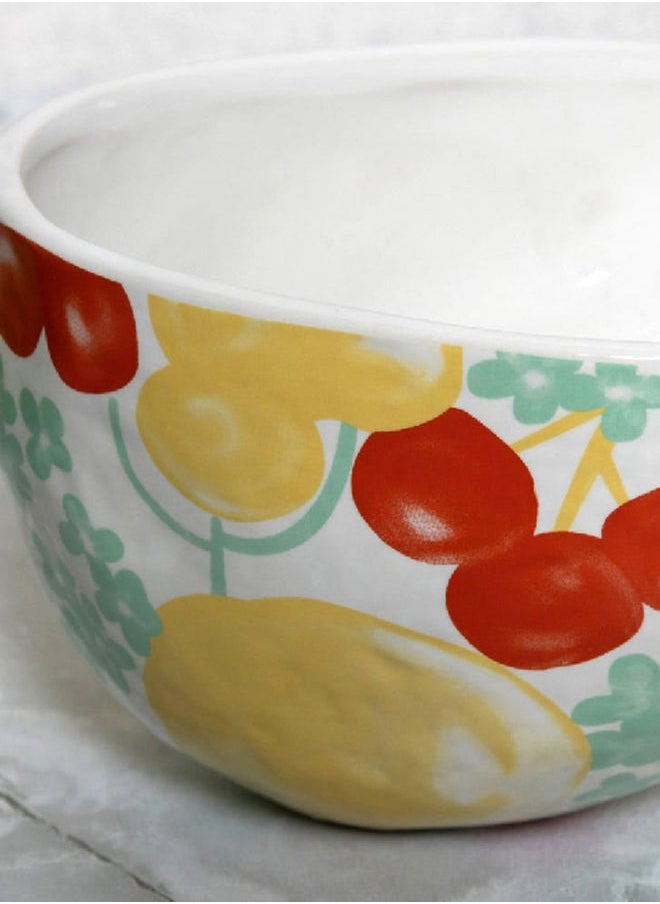 homes r us - Ubra Decorative Bowl, Multicolour - 20x13x10 cm - Image 1