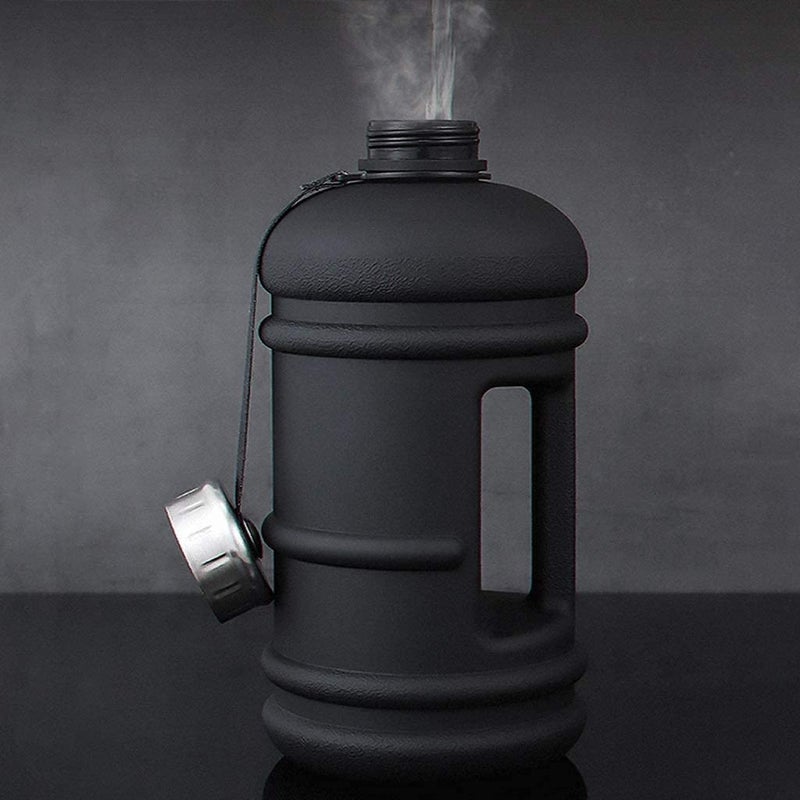 Delzon Gym Bottle for Gym Man Plastic Water Bottle SipperShaker 22 Litre Sports Water Jug BPA Free Quick Flow Cap Black Color Black - Image 3