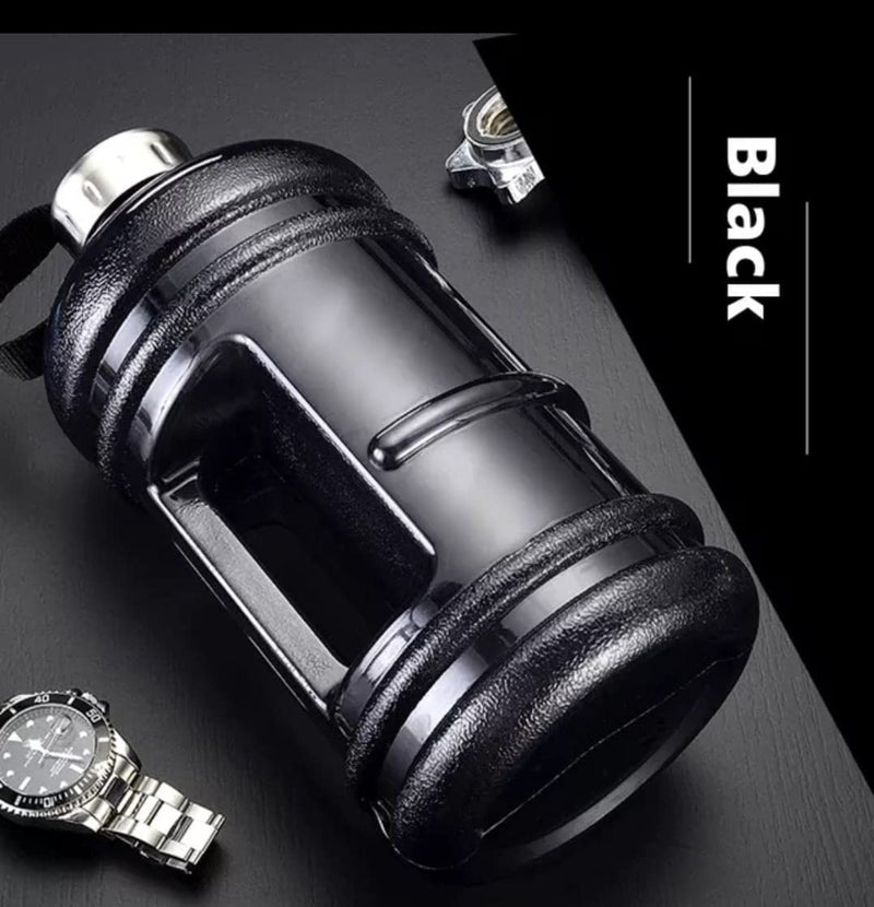 Delzon Gym Bottle for Gym Man Plastic Water Bottle SipperShaker 22 Litre Sports Water Jug BPA Free Quick Flow Cap Black Color Black - Image 4