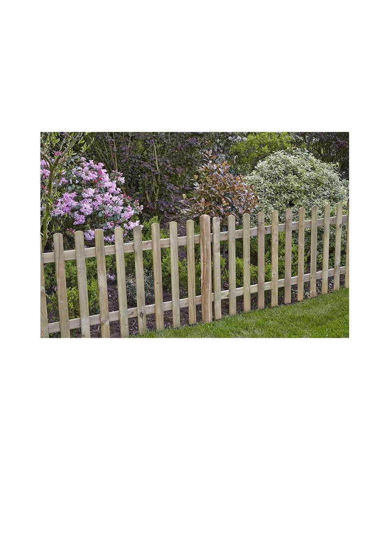Generic Garden fence wooden pickets (50cmx100cm, Beige)  - Image 3