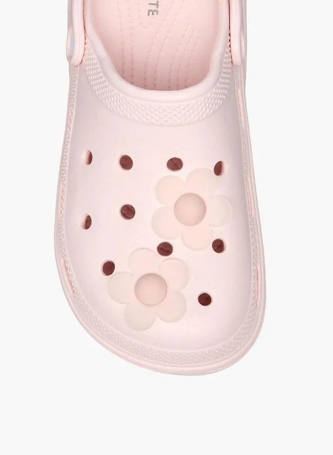 سيليست صنادل نسائية مزينة بالزهور بحزام خلفي