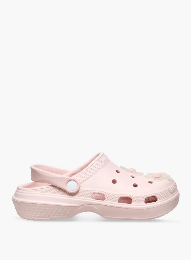 سيليست Women Floral Accent Backstrap Clogs