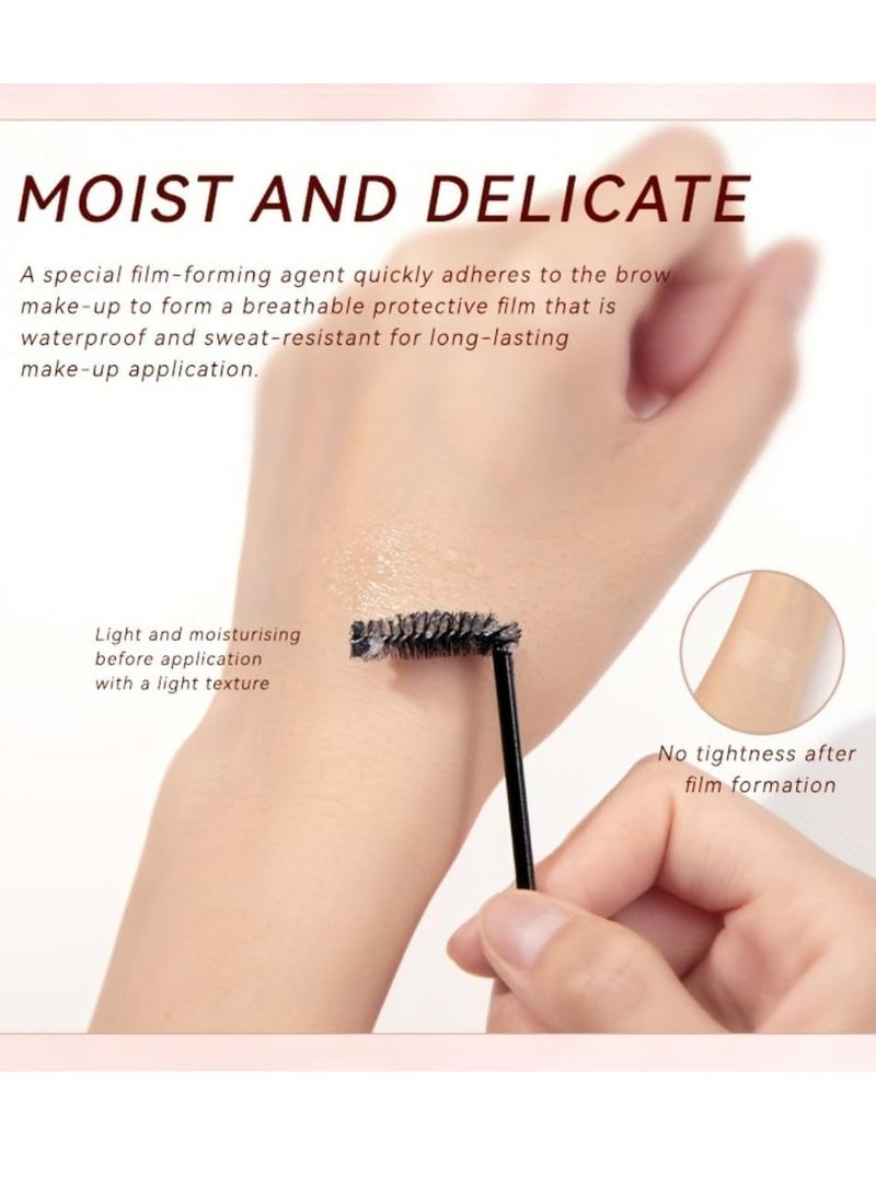 QiBest جل تصفيف الحواجب الشفاف - شمع تشكيل الحواجب - صابون جل تصفيف الحواجب - كريم تشكيل الحواجب الطبيعية - شمع رفع الحواجب - جل لاصق الحواجب الشفاف - مجموعة صابون الحواجب المقاومة للماء - Image 3