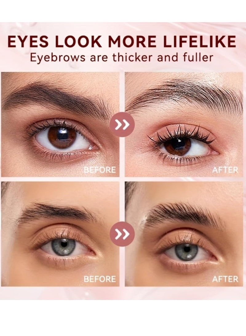 QiBest جل تصفيف الحواجب الشفاف - شمع تشكيل الحواجب - صابون جل تصفيف الحواجب - كريم تشكيل الحواجب الطبيعية - شمع رفع الحواجب - جل لاصق الحواجب الشفاف - مجموعة صابون الحواجب المقاومة للماء - Image 4