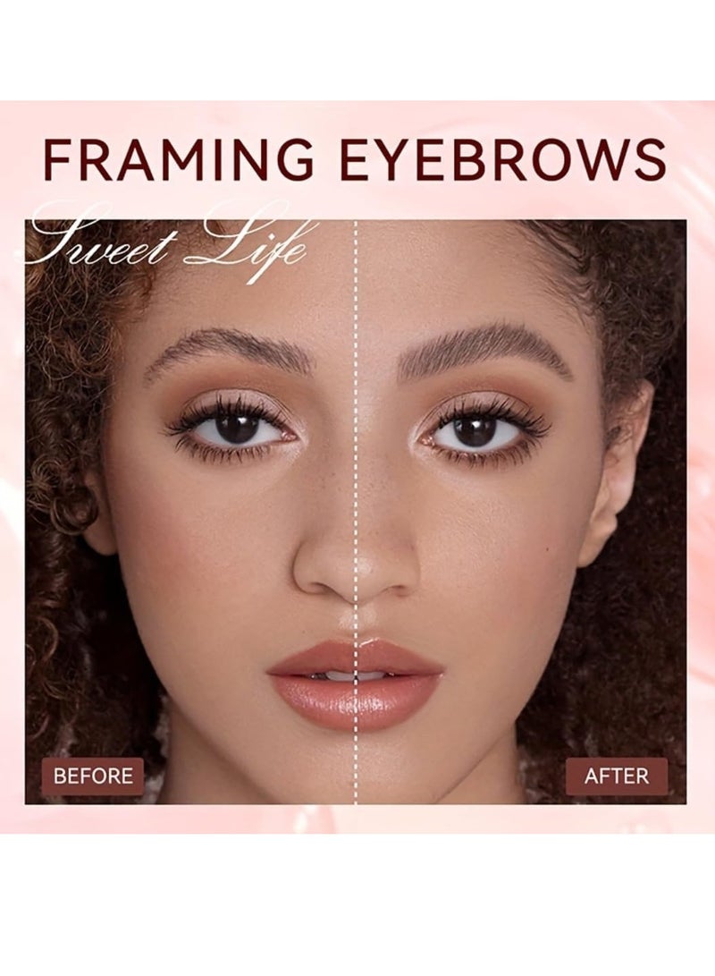 QiBest جل تصفيف الحواجب الشفاف - شمع تشكيل الحواجب - صابون جل تصفيف الحواجب - كريم تشكيل الحواجب الطبيعية - شمع رفع الحواجب - جل لاصق الحواجب الشفاف - مجموعة صابون الحواجب المقاومة للماء - Image 5