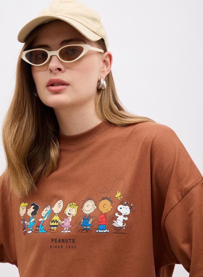 Styli Graphic Print Short Sleeve Oversized T-Shirt  - Image 4