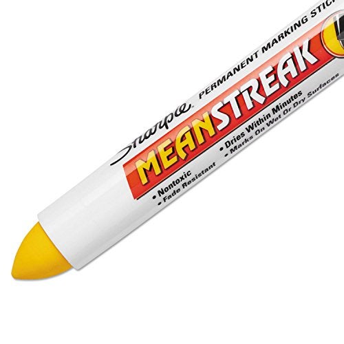 Sharpie Mean Streak Marking Stick, Broad Tip, Yellow - Image 2