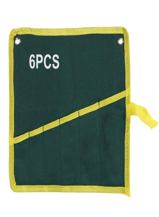 Zetiling 6 Pockets Roll Tool Bag, Pouch Organizer, Spanner Socket Pouch Set with Hanging Pockets for Repair Tools - Image 3