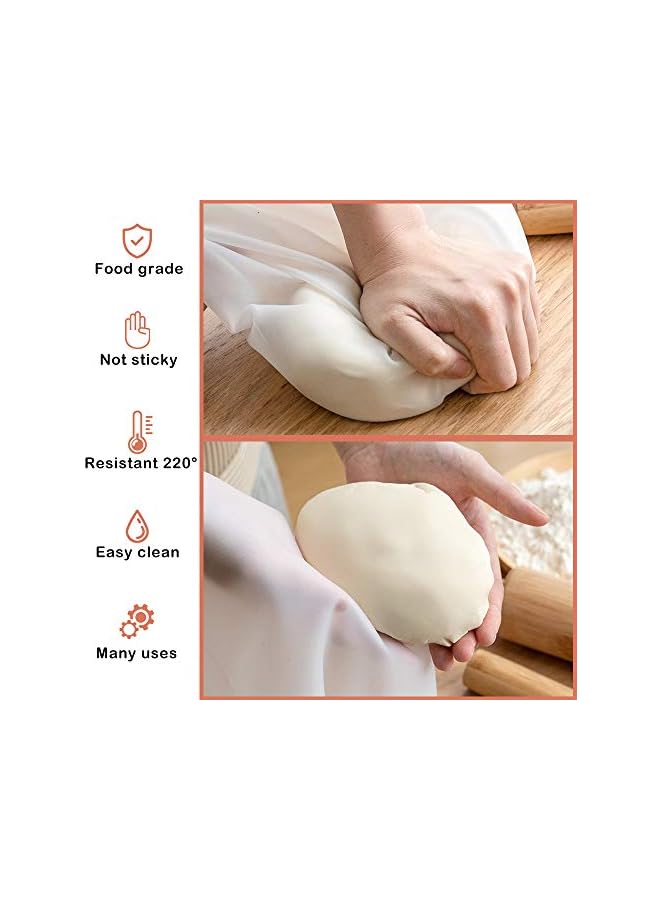 S-TOP Kneading Bag, Silicone Kneading Dough Bag,Food Grade Material,Versatile Dough Mixer for Bread, Pastry, Pizza & Tortilla,Flour-mixing Bag Preservation Bag,Cooking Tool - Image 3