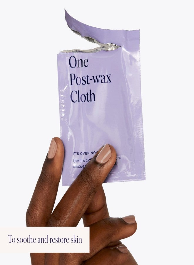 Flamingo Women Pubic Waxing Kit with 24 Wax Strips, 8 Post-Wax Cloths, Pack of 2 - Image 5