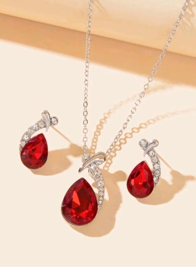 Luxury Jewellery Set For  Women Inlaid With Zirconia  - Image 2