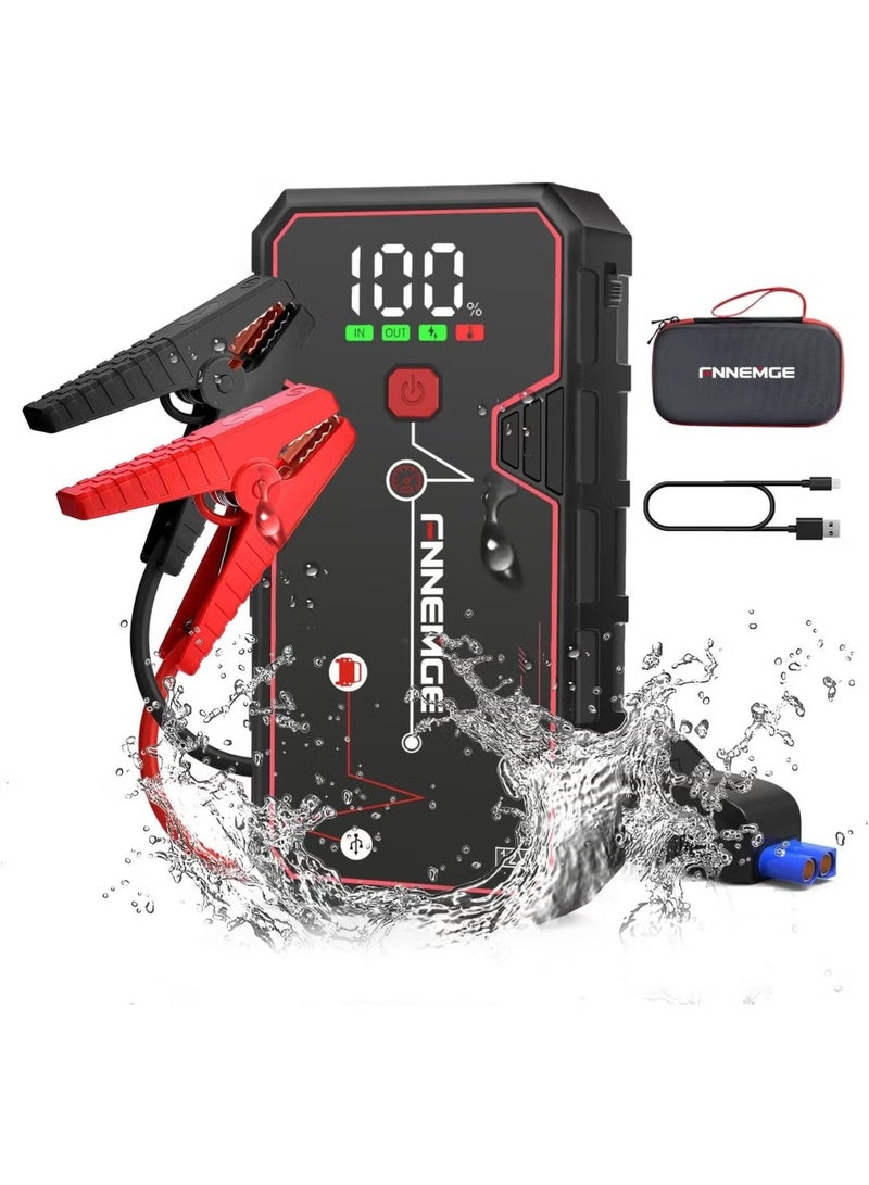 High Power Car Jump Starter Power Bank With Air Compressor - Image 4