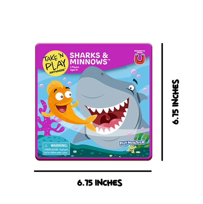 PlayMonster Take N Play, Anywhere Sharks & Minnows, Board Games for Kids- Board Games for Family Night, Family Games, Game Night, Family Board Games, Kids Toys, Travel Games, Preschool Toys, Ages 6+ - Image 2
